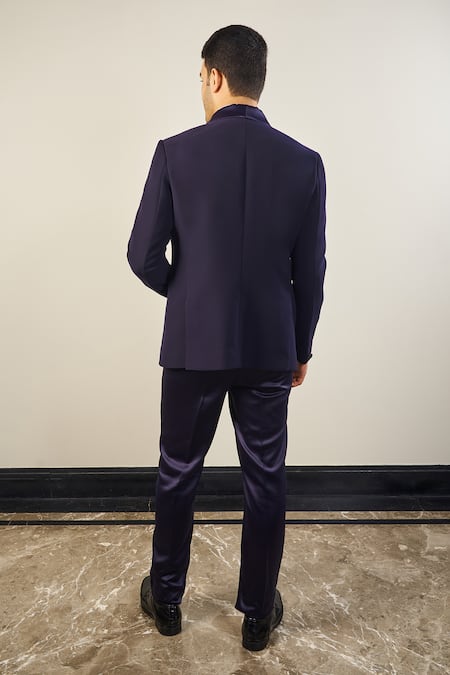 Soniya G Tape Placket Embellished Tuxedo Set 