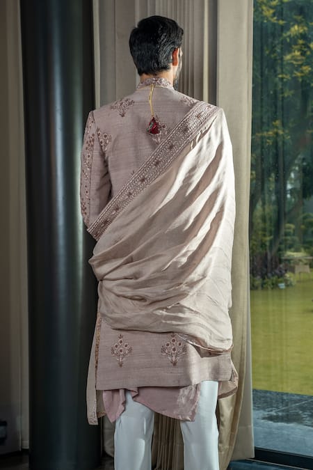 Soniya G Floral Embroidered Sherwani & Pant Set 