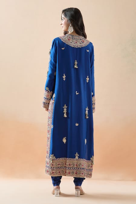 Anamika Khanna Floral Embroidered Kurta Set 