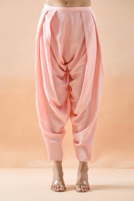 Buy Debyani + CO Ivory Cotton Embroidery, Zari, Sequins Round Neck Floral Kurta Dhoti Pant Set Buy_Debyani + CO_Ivory Cotton Embroidery, Zari, Sequins Round Neck Floral Kurta Dhoti Pant Set