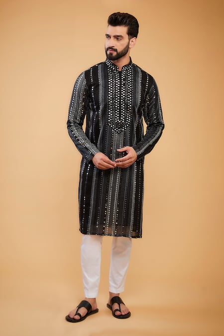 Kasbah Mirror & Thread Embroidered Kurta 