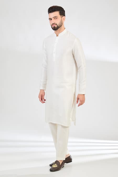 Kasbah Solid Full Sleeves Kurta 