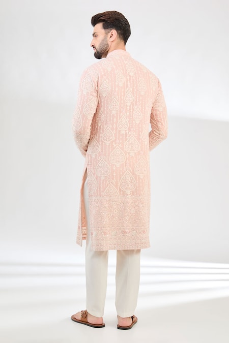 Kasbah Bahar Chikankari Embroidered Kurta 