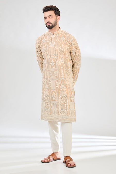 Kasbah Gullista Chikankari Embroidered Kurta 