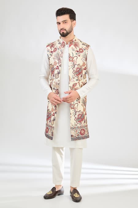 Kasbah Floral Embroidered Long Jacket 