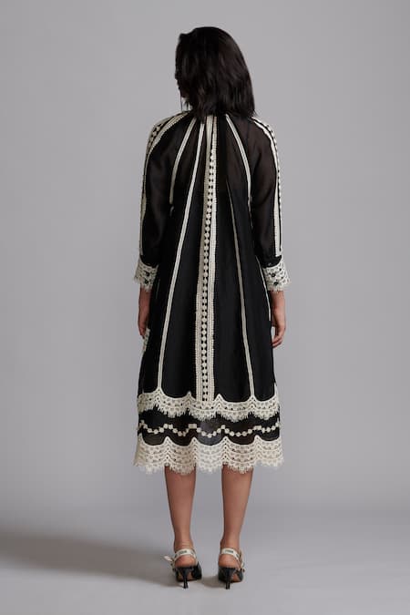 Dash And Dot Lace Work Midi Dress 