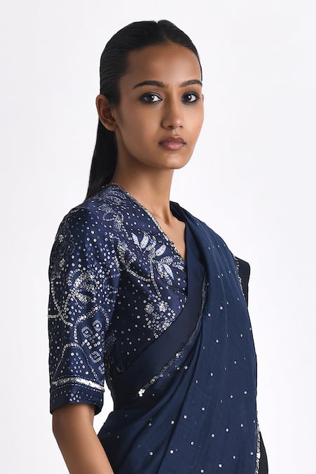 Payal Pratap Milos Bandhani Print Blouse 