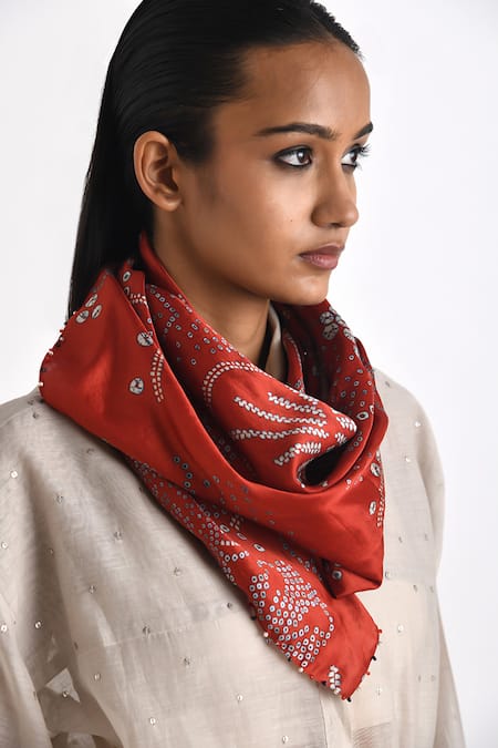 Payal Pratap Galia Silk Printed Scarf 