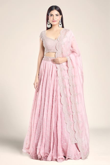 Anushree Reddy Apsara Embroidered Lehenga Set 