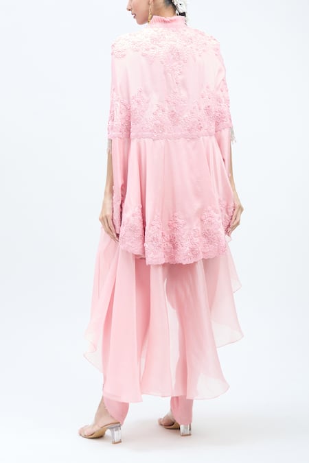 Minaxi Dadoo Embroidered Ariya Cape & Harem Pant Set 