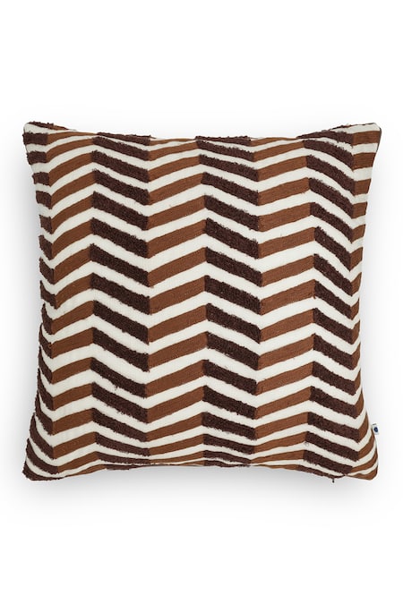 Onset Homes Lahar Zig Zag Woven Cushion Cover - Set of 2 