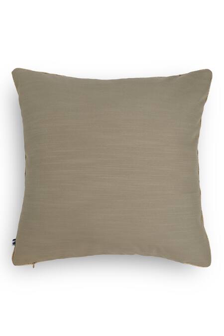 Shop Onset Homes Cream 10% Viscose, 86% Linen, 4% Lahar Rectangle Shaped Cushion Cover - Set Of 2 at Aza Fashions Shop_Onset Homes_Cream 10% Viscose, 86% Linen, 4% Lahar Rectangle Shaped Cushion Cover - Set Of 2_at_Aza_Fashions