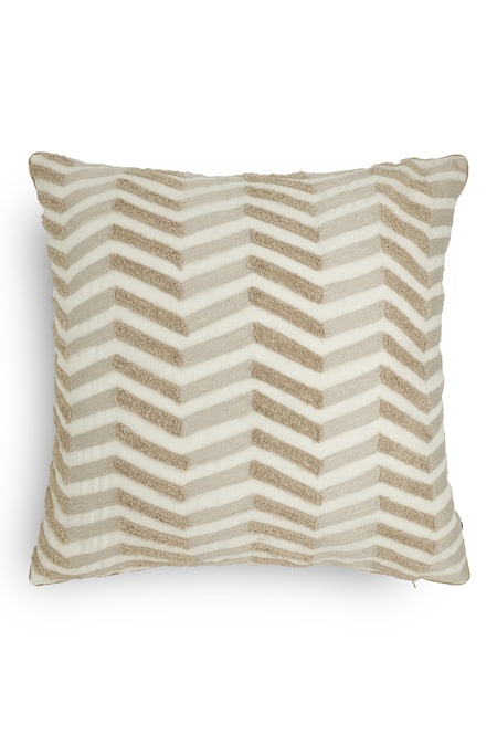 Onset Homes Lahar Chevron Embroidered Cushion Cover - Set of 2 