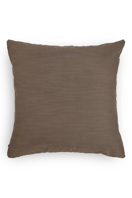 Shop Onset Homes Off White Front 55% Linen, 45% Nagari Cityscape Print Cushion Cover - Set 2 at Aza Fashions Shop_Onset Homes_Off White Front 55% Linen, 45% Nagari Cityscape Print Cushion Cover - Set 2_at_Aza_Fashions