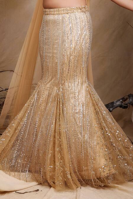Buy Lasha Gold Satin, Tulle Cut Work, Sequins, Embroidery Astron Dust Lehenga Set Online at Aza Fashions Buy_Lasha_Gold Satin, Tulle Cut Work, Sequins, Embroidery Astron Dust Lehenga Set _Online_at_Aza_Fashions