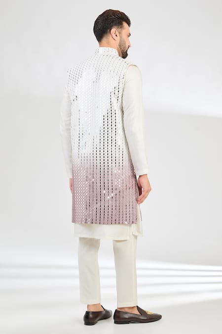 Kasbah Ombre Mirror Work Long Jacket 