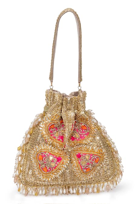 Beau Monde Bead & Sequin Embellished Potli Bag 