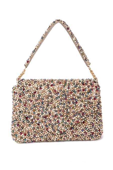 Beau Monde Pearl & Bead Embellished Clutch 