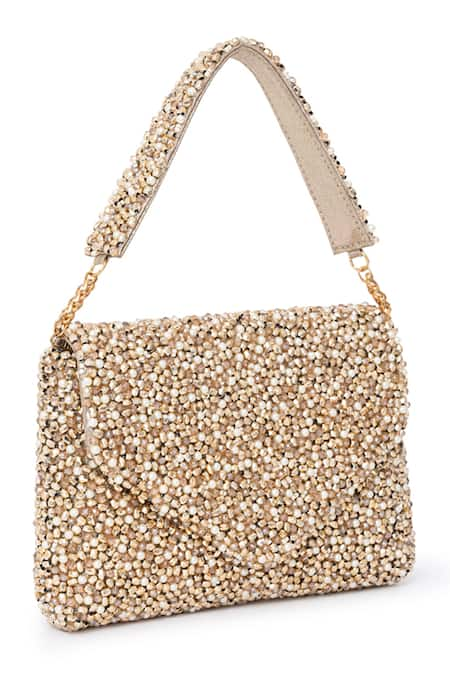 Beau Monde Bead Embellished Clutch 