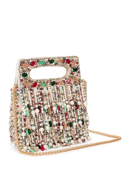 Beau Monde Pearl Embellished Clutch 