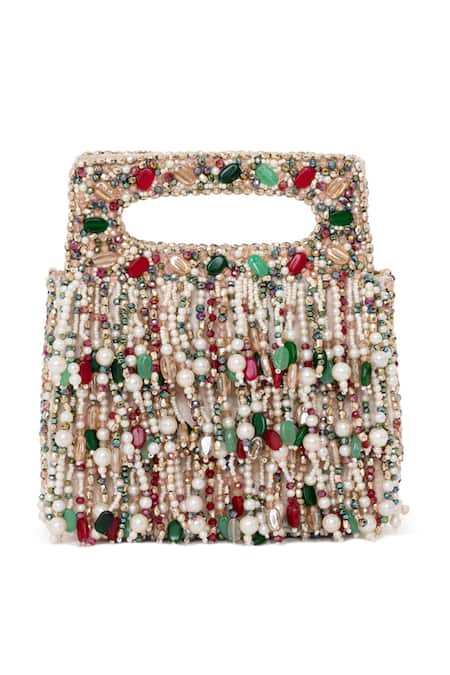 Beau Monde Pearl Embellished Clutch 