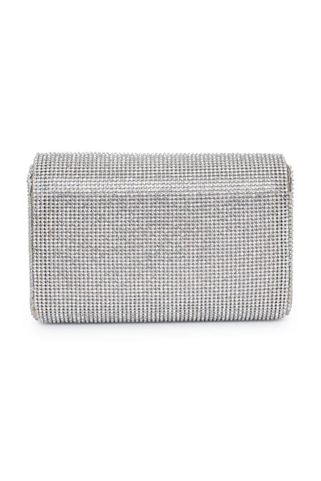 Beau Monde Rosette Embellished Clutch 