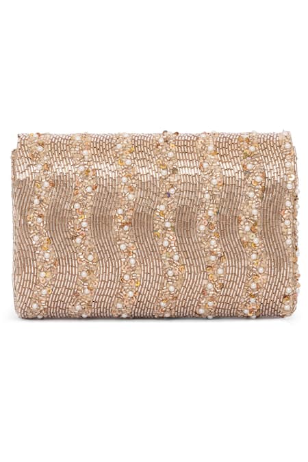 Beau Monde Pearl & Bead Embellished Clutch 