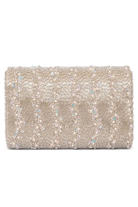 Beau Monde Bead Embellished Clutch 