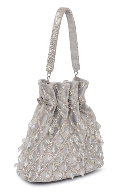 Beau Monde Arzoo Crystal Embroidered Potli 