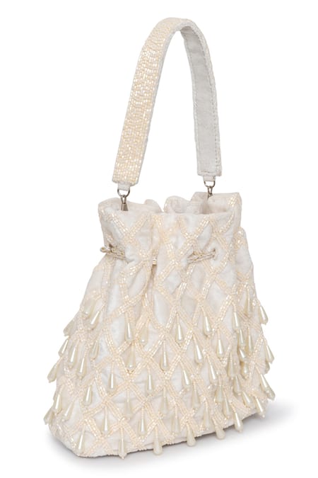 Beau Monde Arzoo Tonal Crystal Embroidered Potli 