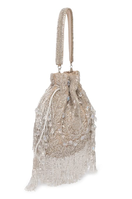 Beau Monde Mehereen Crystal Embroidered Potli 