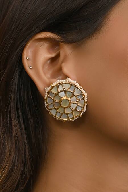 Buy Namasya White Pearls Mother Of Embellished Choker Set Online at Aza Fashions Buy_Namasya_White Pearls Mother Of Embellished Choker Set_Online_at_Aza_Fashions