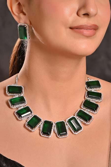 Raga Baubles Zirconia Embellished Necklace Set 