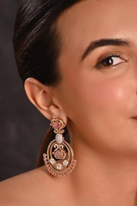 Raga Baubles Zirconia Embellished Earrings 