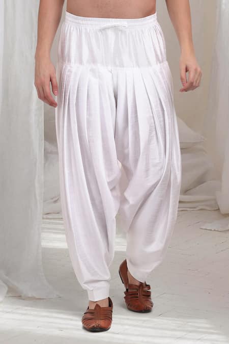 Aham-Vayam Multi Color Cotton Embroidery Chandravali Kurta With Patiala Online at Aza Fashions Aham-Vayam_Multi Color Cotton Embroidery Chandravali Kurta With Patiala _Online_at_Aza_Fashions