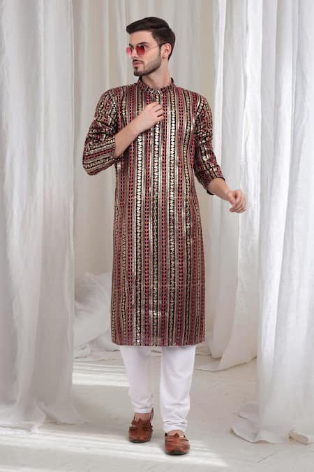 Shop Aham-Vayam Purple Cotton Embroidery Jalsa Kurta Churidar Set Online at Aza Fashions Shop_Aham-Vayam_Purple Cotton Embroidery Jalsa Kurta Churidar Set _Online_at_Aza_Fashions