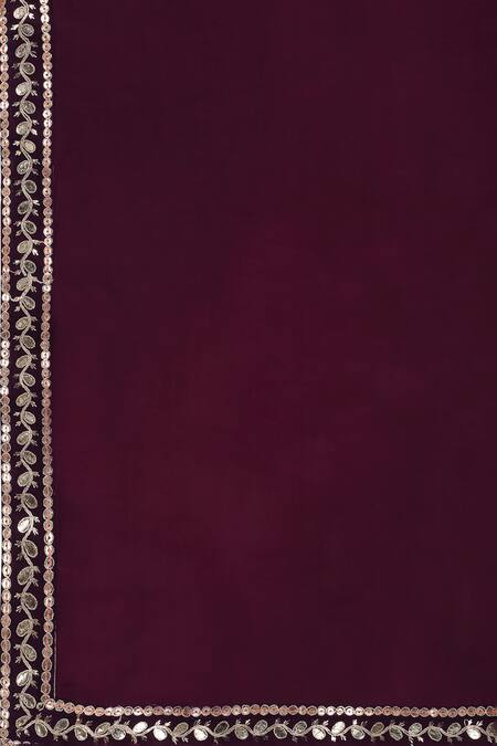 Buy Aham-Vayam Purple Cotton Embroidery Jalsa Kurta Churidar Set Buy_Aham-Vayam_Purple Cotton Embroidery Jalsa Kurta Churidar Set