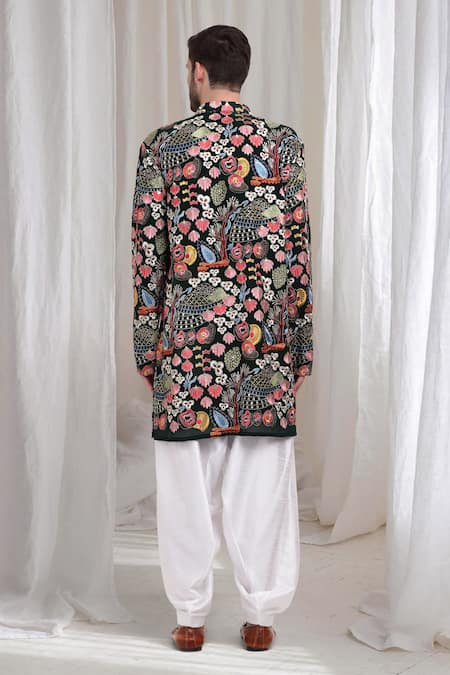 Aham-Vayam Phoolvan Embroidered Kurta Patiala Set 