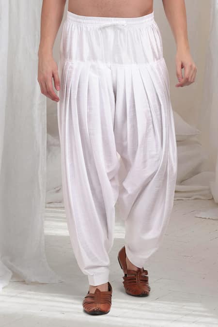 Aham-Vayam_Black Cotton Embroidery Pushpvilaas Kurta Patiala Set _Online_at_Aza_Fashions