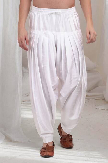 Aham-Vayam_Multi Color Cotton Embroidery Mrignayani Kurta Patiala Set _Online_at_Aza_Fashions