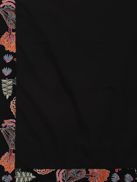 Buy_Aham-Vayam_Black Cotton Embroidery Tarnam Kurta Pant Set 