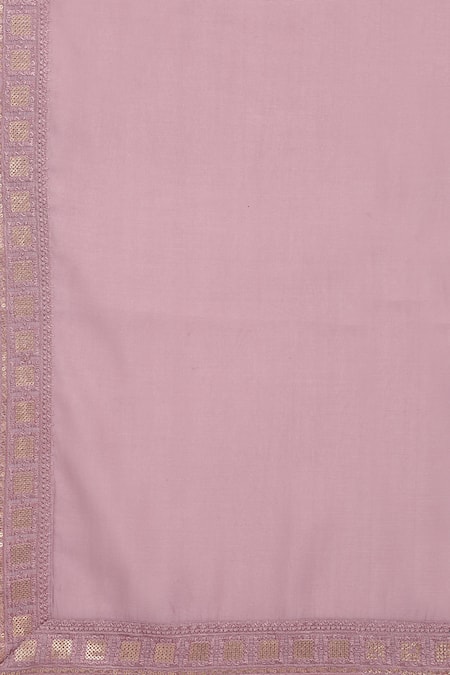 Buy Aham-Vayam Peach Cotton Embroidery Malhaar Geometric Kurta Patiala Set Buy_Aham-Vayam_Peach Cotton Embroidery Malhaar Geometric Kurta Patiala Set