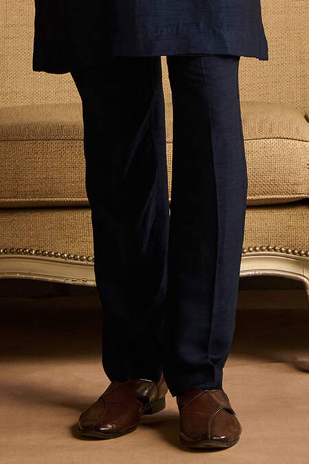 Shop Diyarajvvir Blue Cotton, Silk Mirrors, Embroidery Cosmic Floral Bundi Kurta Set Online at Aza Fashions Shop_Diyarajvvir_Blue Cotton, Silk Mirrors, Embroidery Cosmic Floral Bundi Kurta Set _Online_at_Aza_Fashions