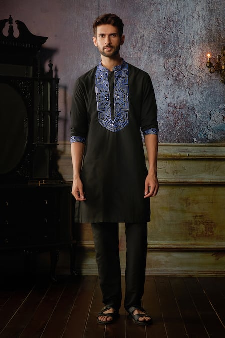 DiyaRajvvir Yoke Embroidered Kurta & Pant Set 