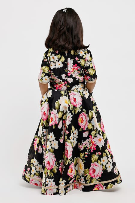 Mamma Plz Rose Print Lehenga Set 
