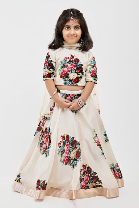 Mamma Plz Floral Bouquet Print Lehenga Set 