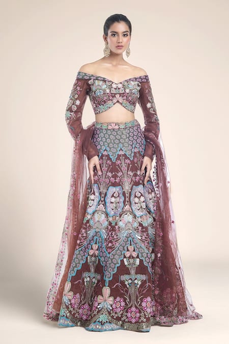 Aisha Rao Trencadis Embellished Lehenga Set 