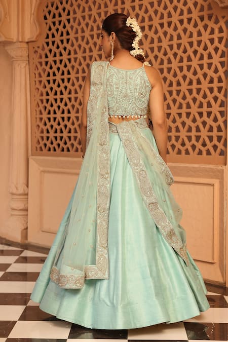 Sheetal Batra Afsa Raw Silk Lehenga Set 
