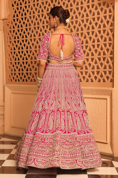 Sheetal Batra Inaya Floral Embroidered Bridal Lehenga Set 