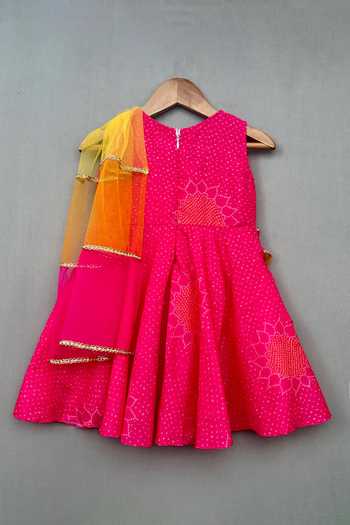 Label Neeti Bandhej Print Dress 
